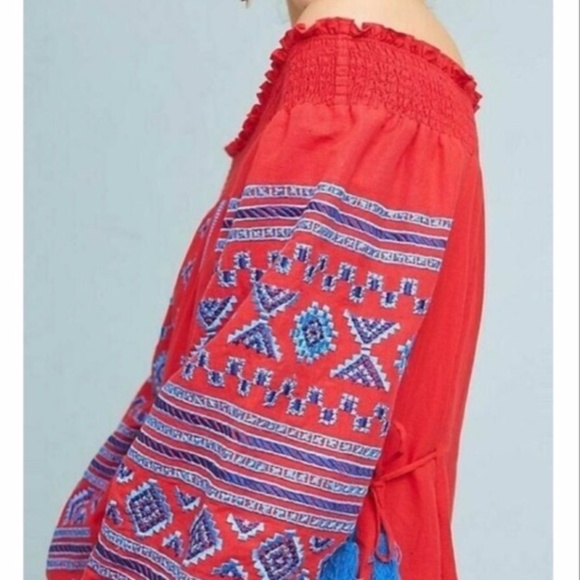 Ranna Gill Off the Shoulder Embroidered Dress - Picture 2 of 11